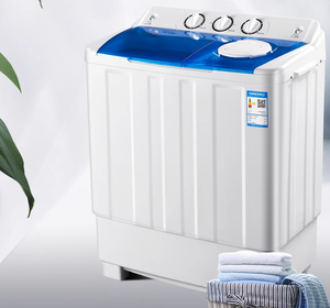 Lave-linge semi-automatique à double tambour de 13 kg, grande capacité, pour dortoir et maison, mini lave-linge portable avec fonction d'essorage - Product Image 3