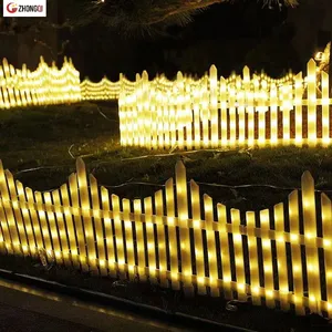 防水圣诞树装饰发光二极管户外栏杆栅栏栅栏太阳能庭院灯户外围栏灯