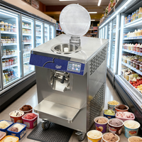 Machine à glace artisanale commerciale verticale automatique 30L/H, congélateur discontinu, machine à crème glacée professionnelle, machine à glace dure