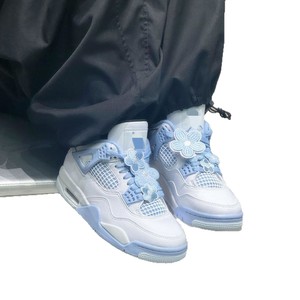 Chaussures <span class=keywords><strong>de</strong></span> basketball authentiques Performance pour IV White Cement <span class=keywords><strong>Lakers</strong></span> Oreo Black Yellow Electro-Mother Mid-TOP Full-Grain - Product Image 5