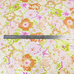 Mehrfarbige Blumen Hochglänzender Luxus-Netzstoff mit Schwerer Paillettenstickerei als Meterware für Abendkleider und Brautkleider - Product Image 3