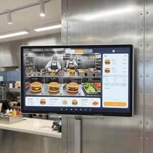 Pantalla Táctil Publicitaria WUXIN KDS de 21, 21.5, 22 y 24 Pulgadas para Cocina, Restaurante y Comercio Minorista, Monitor LCD Táctil para Pedidos KDS - Product Image 1