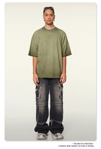 Özel erkekler <span class=keywords><strong>Tshirt</strong></span> boy Tee gömlek yıkanmış pamuk <span class=keywords><strong>Streetwear</strong></span> şık tasarım stokta veya Oem marka - Product Image 3
