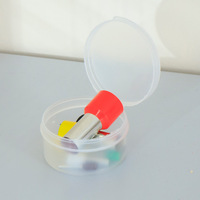 Moule de boucle d'oreille manuel en acier inoxydable, bricolage, coupeur d'argile rond, 8 tailles, moule de coupe d'argile rond avec boîte de rangement, 40 pièces