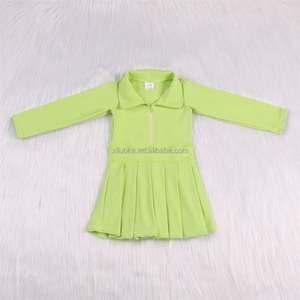 फैशन शैली योग फाइबर बेबी कपड़े और आकार किशोर लड़कियों स्पोर्ट्सटी लोगो बच्चों फिटनेस जिम गोल्फ ड्रेस चला रहा है - Product Image 6