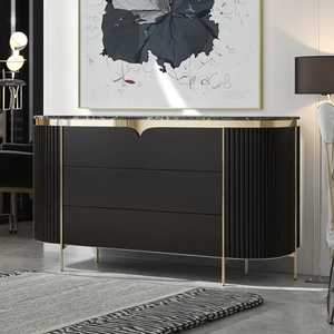 <span class=keywords><strong>Cassettiera</strong></span> in Legno Massello Stile Italiano Moderno Semplice, <span class=keywords><strong>Madia</strong></span> di Lusso in Ardesia Chiara, Mobile Decorativo per Sala da Pranzo e Soggiorno - Product Image 5