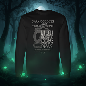 T-shirt à manches longues Dark Goddess Tour, motif serpent Nyx Lilith Hecate Morrigan - Product Image 3