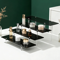 Support de rangement vertical moderne en acrylique pour cosmétiques, présentoir de parfums de bureau, montage facile, organisateur de maquillage transparent