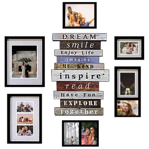إطار الصورة: ديكور جداري مجموعة ديكور جداري-صورة سوداء ذهبية إطار كبير معرض صور سيلفي - Product Image 4