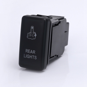 ABILKEEN Prix d'usine Symbole laser personnalisé ON-OFF Type momentané 12V-36V Interrupteur à bouton-poussoir automatique avec faisceau de câbles - Product Image 2