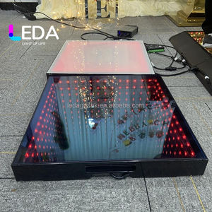 พื้นเต้นรำ LEDA Factory Starry Dancefloor แบบเดี่ยวหรือแบบเต็มสี IP65 สำหรับภายนอกอาคาร แบบ 3 มิติ กระจกเงา พร้อมสายไฟ สำหรับงานแต่งงาน คลับ และงานปาร์ตี้ - Product Image 5