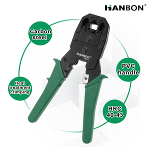 Multi Function Network <b>Cable</b> Pliers Crimping Tool 8P/6P/4P Passthrough Connectors Stripping <b>Rj45</b> 86402 Network <b>Cable</b> Crimping To - Product Image 2