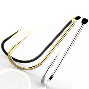 200 pièces crochet de poisson en acier à haute teneur en carbone avec appâts vivants à barbe pour lac d'eau douce et rivière noir de carbone pour la position du ruisseau - Product Image 3