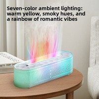 Diffuseur d'arômes à flamme colorée, machine de pulvérisation d'encens automatique, humidificateur de bureau domestique à forte brume