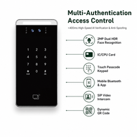 Terminal de contrôle d'accès par reconnaissance faciale, système d'entrée biométrique étanche IP65, interphone vidéo, lecteur de carte RFID SIP