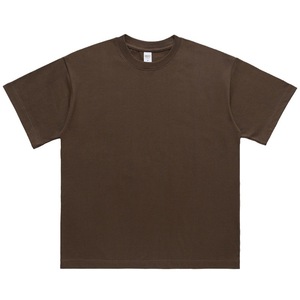 High Quality Drop shoulder Crewneck T shirt Customizable 100% Cotton Heavyweight Oversized T-shirt Custom Graphic Logo Tshirt - Product Image 5