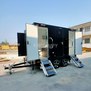 Remorques portables avec espace pour les roues, remorque de camping-car VIP, toilettes mobiles de camping - Product Image 3