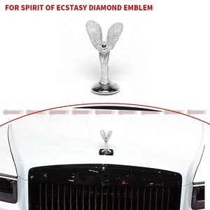 อะไหล่รถยนต์คุณภาพสูง สไตล์ OEM ตราสัญลักษณ์หน้ารถลายเพชร Spirit Of E-cstasy สำหรับ Rolls Royce - Product Image 1