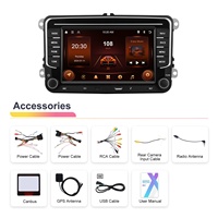 Autoradio Android Podofo 7'' 2+64 Go Carplay GPS WiFi USB Type-C pour VW/PASSAT/SKODA/POLO/GOLF/SEAT OEM ODM Personnalisé