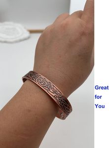 Pulsera Magnética para Hombre y Mujer, 99.9% Cobre Puro Sólido con 6 Imanes Potentes, Ajustable, Caja de Regalo, para Padre - Product Image 4