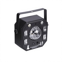 Kaleidoskop 4-in-1 Mini-Laser-Magische Kugel-Lichtleisten für Lounges, KTVs; Bühnen-Soundaktivierte Rotationseffekte; LED-Stroboskop-Licht