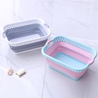 Panier à linge pliable en PP, vente en gros d'usine, corbeille à linge pliable, rangement de salle de bain, bac à linge portable