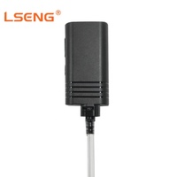 Écouteur sans fil LSENG 2.4G à tube acoustique avec connecteur K/M pour talkie-walkie, oreillette entièrement sans fil pour radio bidirectionnelle
