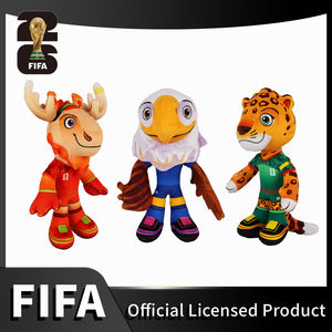 Giocattoli per Animali Domestici Ufficiali FIFA Coppa del Mondo 2026 USA <span class=keywords><strong>Canada</strong></span> Messico Mascotte IP Clutch Maple Zayu Giocattoli Morbidi in Peluche per Cani con Suono - Product Image 2