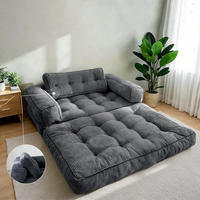 Nuevo Sofá Cama Convertible Estilo Medieval, Metálico, Compresión al Vacío, Desmontable, Lavable, Plegable, de Doble Uso, Tipo Tatami