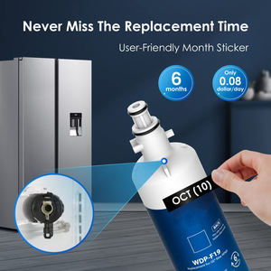 Cartouche de remplacement de <span class=keywords><strong>filtre</strong></span> à eau de réfrigérateur WDP-F19 certifiée en gros compatible avec le charbon actif pour usage domestique - Product Image 5