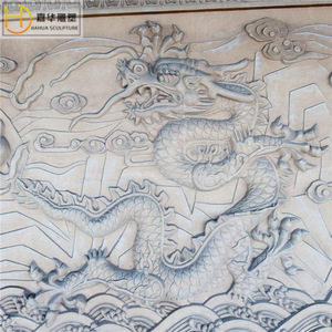 Mural de piedra en relieve Jiahua, arte mural de estilo chino para decoración de patio de villa - Product Image 3