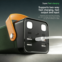 Station d'alimentation portable en gros, modèle exclusif usine, 50000mAh/100000mAh, charge rapide 22.5W, câble intégré, affichage LED