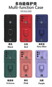 Pour <span class=keywords><strong>Motorola</strong></span> Moto G62 G42 G22 G51 G31 G41 E30 G60S G10 E7 G9 étui <span class=keywords><strong>Protection</strong></span> d'objectif coulissant anneau support souple fentes pour cartes couverture - Product Image 6