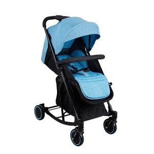 Cochecito de Bebé 3 en 1 Plegable con un Clic, Cochecito de Lino Plegable Bidireccional en Rosa para Niños - Product Image 3