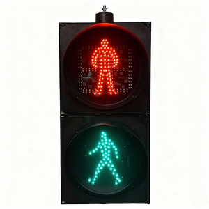 メーカー200mm/300mm赤緑黄LED歩行者信号灯12-24vdc 220vセット交通信号灯カウントダウンタイマー付き - Product Image 2