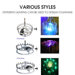 Fuente de Agua Danzante Pequeña, Diseño Moderno, Iluminación Exterior, Fuente Musical, Mini Fuente de Agua Danzante - Product Image 6