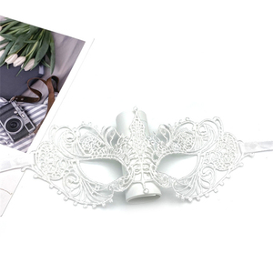 Maschera in Pizzo Colorata con Decorazioni Dorate, Maschera da Principessa per Bambine, Maschera Erotica Sensuale per Occhi da Donna - Product Image 3