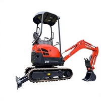 Mini-excavatrice sur chenilles d'occasion, compacte, diesel, machine de terrassement