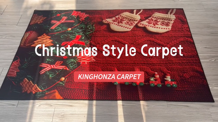 Aazon.co: EHOFOND Christas Kitchen Rugs Set Of 2,Xas Trees Deer - View #8