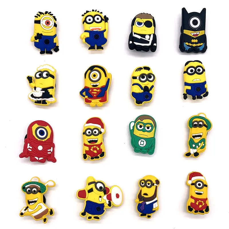 Anck Nieuwe Groothandel Schoengesp Schoen Bloem Klassieke Minion Pvc Schoen Decoraties Bedels