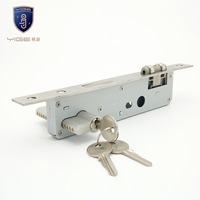 Serrure de porte à loquet à rouleaux en acier blanc et alliage de zinc 8530, fabrication directe d'usine, avec cylindre de serrure pour porte en bois, serrure à mortaise