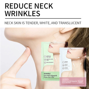 Mascarilla para el cuello con enzima de polipéptidos de leche de cabra HUNMUI, 15ml, mejora las líneas finas, suaviza, reafirma e hidrata, cuidado del cuello - Product Image 2