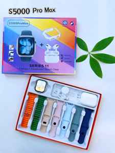 Reloj Inteligente S5000 ProMax 11 con <span class=keywords><strong>7</strong></span> Correas + Auriculares TWS <span class=keywords><strong>Hiwatch</strong></span> Pro, Llamadas Bluetooth, Monitor de Ritmo Cardíaco, Rastreador de Actividad Física y Deportiva - Product Image 3