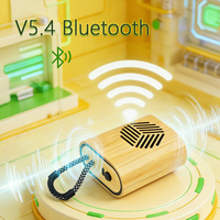 Nouveauté, haut-parleur Bluetooth portable, mini haut-parleur sans fil en bambou, haute qualité sonore, mini haut-parleur Bluetooth