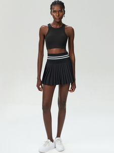 LVD204 kadın yüksek bel çabuk kuruyan spor spor etek koşu ve tenis için büyük boy - Product Image 5