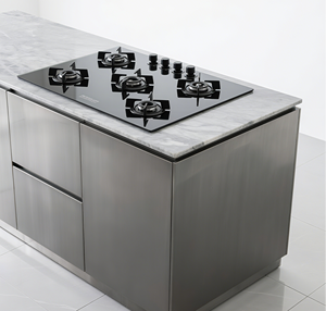 Cuisinière à <span class=keywords><strong>gaz</strong></span> <span class=keywords><strong>professionnelle</strong></span> à 4 brûleurs fabriquée en usine, <span class=keywords><strong>gaz</strong></span> naturel/GPL, <span class=keywords><strong>plaque</strong></span> <span class=keywords><strong>de</strong></span> <span class=keywords><strong>cuisson</strong></span> électrique et à piles, intégrée, à économie d'énergie, pour usage domestique et hôtelier - Product Image 5
