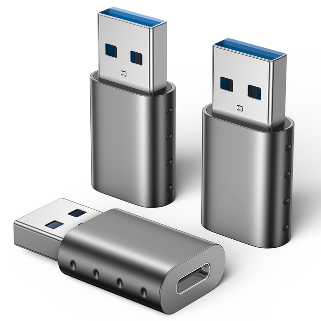 USB C Adapter with Zinc Alloy 5Gbps USB3.0 a Male to USB Type C Female Adapter Converter