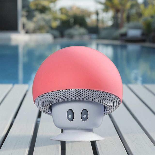 2025 Trending Waterproof Mini Party Speaker Wireless Soundbar Suction Cup Portable Mushroom Speakers Outdoor Stage Cheap