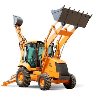 1200kg small household wood spare parts machinery mini backhoe loader four wheel with tire chains tractor for sales