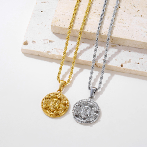 Nickle gratuit gothique méduse pièce pendentif collier <span class=keywords><strong>Serpent</strong></span> <span class=keywords><strong>serpent</strong></span> médaillon mythologie grecque collier saint valentin cadeaux pour femmes hommes - Product Image 4